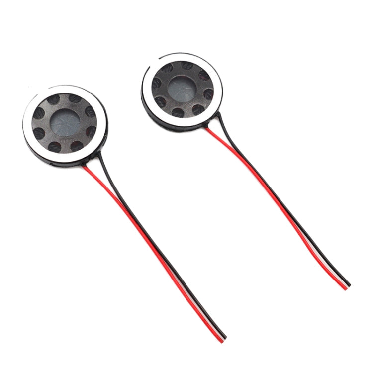 2 Unidades 20mm 8Ohm 0,5W/1W Para Brinquedos Médicos Altifalante de Segurança Interno de Plástico com Fio de Soldadura Magnética