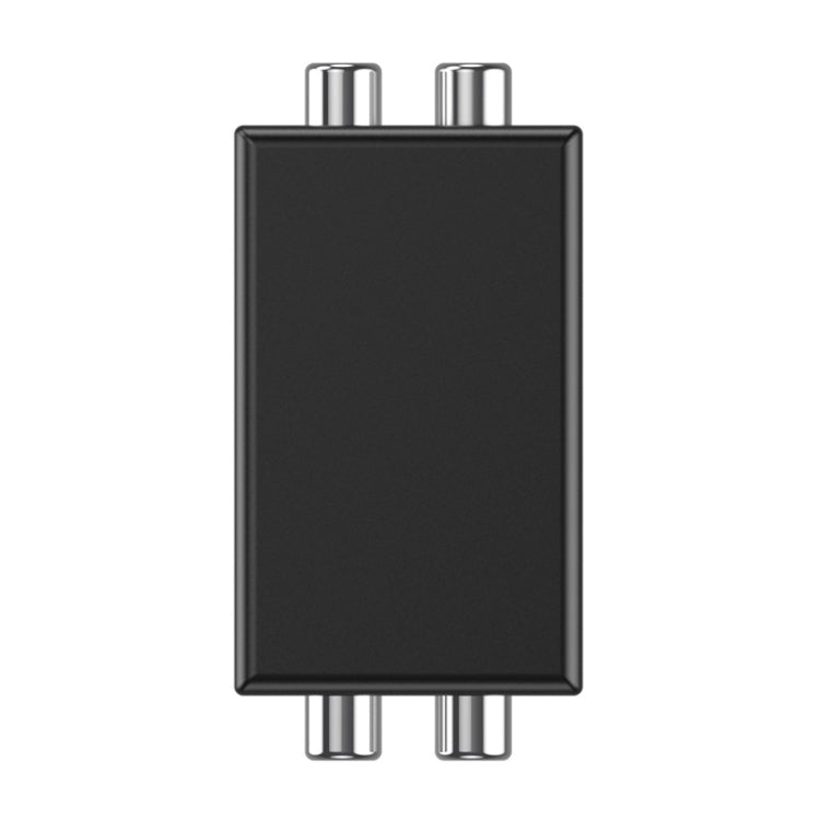 Isolador de Loop de Terra de Áudio RCA Redutor de Ruído Anti-Interferência Elimina Som de Corrente Receptor Bluetooth, Quadrado, Elíptico