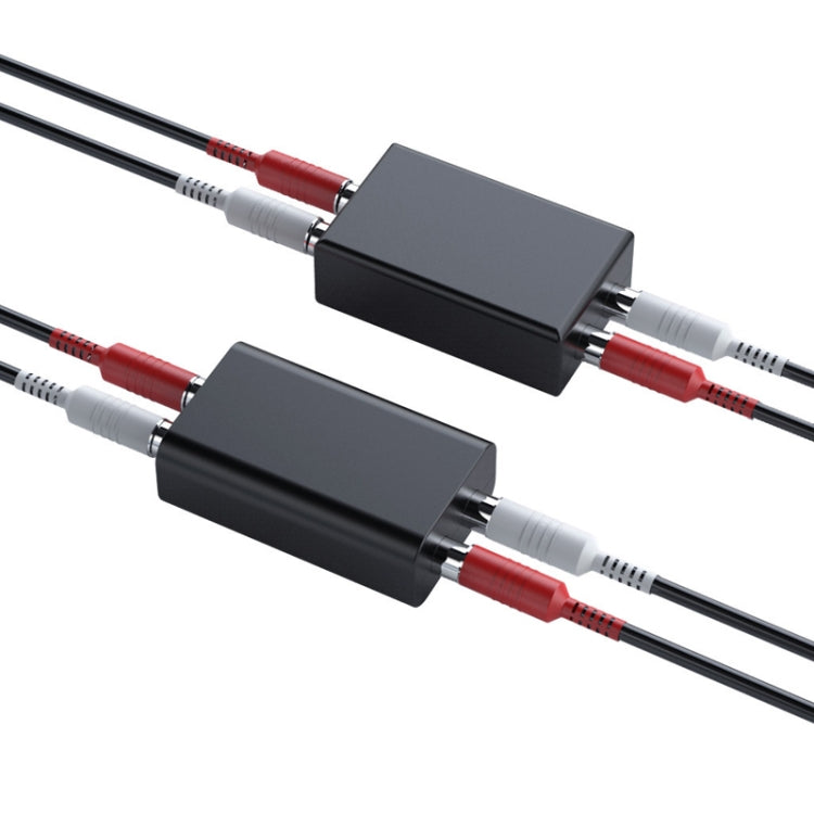 Isolador de Loop de Terra de Áudio RCA Redutor de Ruído Anti-Interferência Elimina Som de Corrente Receptor Bluetooth, Quadrado, Elíptico
