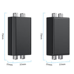 Isolador de Loop de Terra de Áudio RCA Redutor de Ruído Anti-Interferência Elimina Som de Corrente Receptor Bluetooth, Quadrado, Elíptico