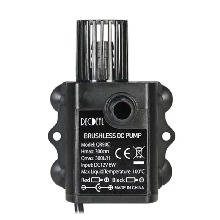Bomba de Água para Fonte de Circulação de Água Fria DC12V Micro Brushless, QR50C