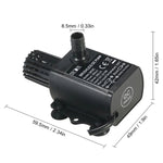 Bomba de Água para Fonte de Circulação de Água Fria DC12V Micro Brushless, QR50C