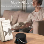 Coluna Bluetooth Sem Fios Magnética com Subwoofer Mini Portátil TWS para Telemóvel, CQ01 Preto, CQ01 Branco
