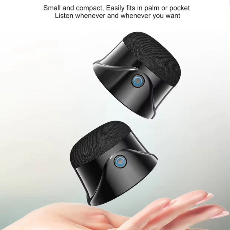Coluna Bluetooth Sem Fios Magnética com Subwoofer Mini Portátil TWS para Telemóvel, CQ01 Preto, CQ01 Branco