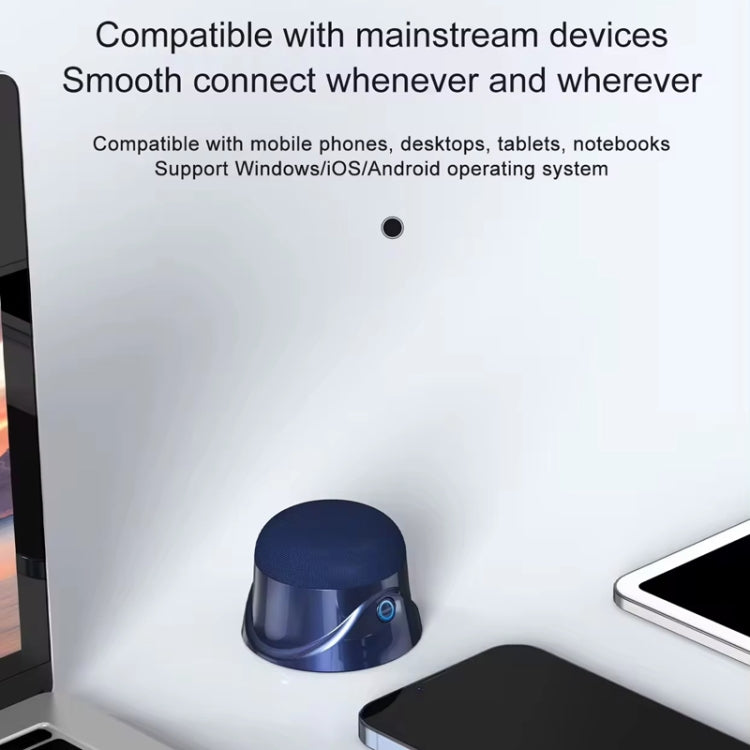 Coluna Bluetooth Sem Fios Magnética com Subwoofer Mini Portátil TWS para Telemóvel, CQ01 Preto, CQ01 Branco