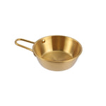 304 Stainless Steel Seasoning Bowl Restaurant Rice Wine Snack Serving Bottle, 10.5cm With Handle Silver, 12cm With Handle Silver, 13cm With Handle SIlver, 14cm With Handle Silver, 17cm With Handle Silver, 10.5cm With Handle Gold, 12cm With Handle Gold ...
