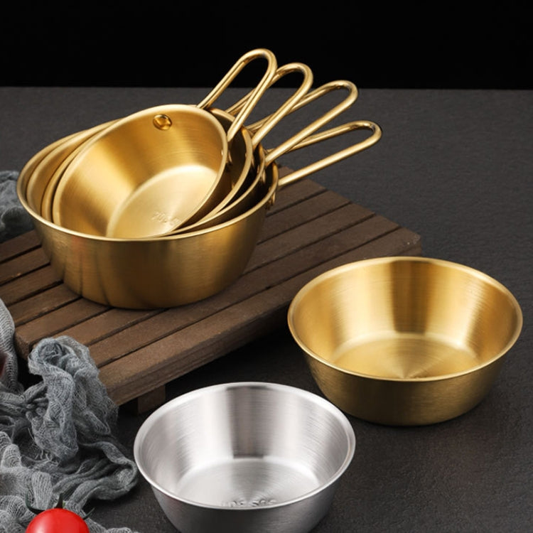 304 Stainless Steel Seasoning Bowl Restaurant Rice Wine Snack Serving Bottle, 10.5cm With Handle Silver, 12cm With Handle Silver, 13cm With Handle SIlver, 14cm With Handle Silver, 17cm With Handle Silver, 10.5cm With Handle Gold, 12cm With Handle Gold ...