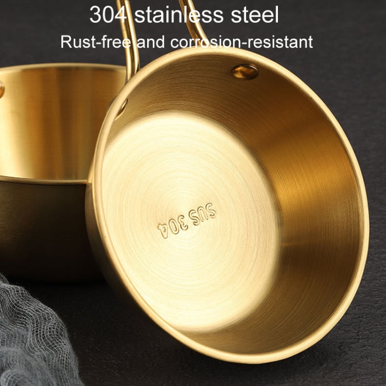 304 Stainless Steel Seasoning Bowl Restaurant Rice Wine Snack Serving Bottle, 10.5cm With Handle Silver, 12cm With Handle Silver, 13cm With Handle SIlver, 14cm With Handle Silver, 17cm With Handle Silver, 10.5cm With Handle Gold, 12cm With Handle Gold ...