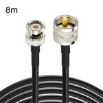 Cabo Adaptador BNC Macho para UHF Macho RG58, 0,5m, 1m, 2m, 3m, 5m, 8m, 10m