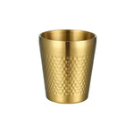 Caneca Martelada em Aço Inoxidável 304, Copos de Chá de Restaurante com Dupla Camada Reforçada, 175ml, 260ml, 300ml, 350ml, 450ml