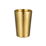 Caneca Martelada em Aço Inoxidável 304, Copos de Chá de Restaurante com Dupla Camada Reforçada, 175ml, 260ml, 300ml, 350ml, 450ml