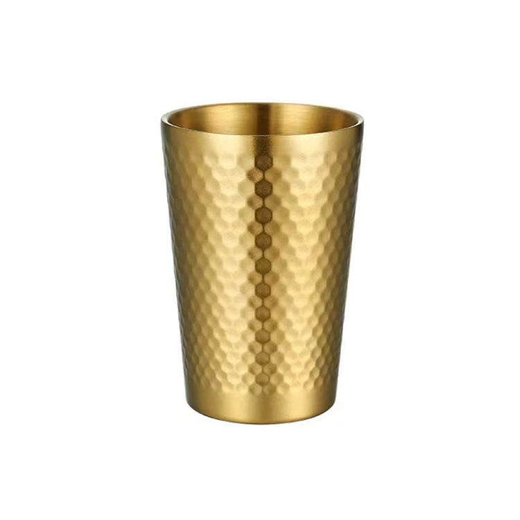 Caneca Martelada em Aço Inoxidável 304, Copos de Chá de Restaurante com Dupla Camada Reforçada, 175ml, 260ml, 300ml, 350ml, 450ml