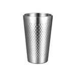 Caneca Martelada em Aço Inoxidável 304, Copos de Chá de Restaurante com Dupla Camada Reforçada, 175ml, 260ml, 300ml, 350ml, 450ml