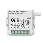 Módulo de Interruptor Inteligente para Alexa / Google Home / Tuya Smart Life APP, 1 Canal WiFi, 2 Canais WiFi, 3 Canais WiFi, 4 Canais WiFi, 1 Canal Zigbee, 2 Canais Zigbee, 3 Canais Zigbee, 4 Canais Zigbee