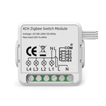 Módulo de Interruptor Inteligente para Alexa / Google Home / Tuya Smart Life APP, 1 Canal WiFi, 2 Canais WiFi, 3 Canais WiFi, 4 Canais WiFi, 1 Canal Zigbee, 2 Canais Zigbee, 3 Canais Zigbee, 4 Canais Zigbee