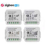 Módulo de Interruptor Inteligente para Alexa / Google Home / Tuya Smart Life APP, 1 Canal WiFi, 2 Canais WiFi, 3 Canais WiFi, 4 Canais WiFi, 1 Canal Zigbee, 2 Canais Zigbee, 3 Canais Zigbee, 4 Canais Zigbee