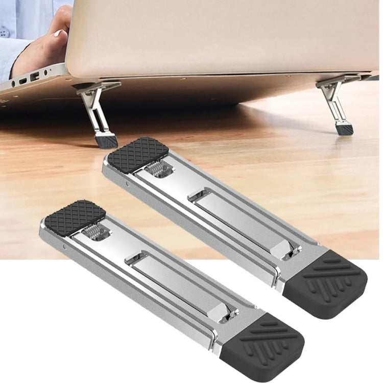 2pcs Almofadas Invisíveis Elevadoras para Suporte de Arrefecimento para Portátil, Smartphones e Tablet, 110034 Cinzento Claro