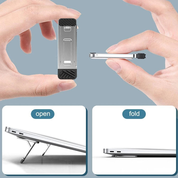 2pcs Almofadas Invisíveis Elevadoras para Suporte de Arrefecimento para Portátil, Smartphones e Tablet, 110034 Cinzento Claro