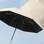 Guarda-chuva Automático de 16 Varetas para Uso Duplo Chuva e Sol, Resistente ao Vento, Sombrinha Reforçada, 16 Varetas