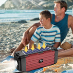 Coluna Bluetooth Solar LED BDL-187 Portátil para Camping ao Ar Livre com Rádio FM