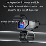 Kewig Motorcycle Phone Charger Outdoor Riding Fast Charging Waterproof USB Charging Stand, B10-A