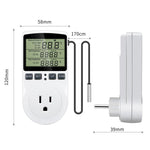 Termóstato Digital Inteligente com Controlo de Temperatura por Contagem Decrescente Interruptor de Tomada Temporizador Controlador de Temperatura, Ficha US