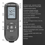 Medidor de Espessura de Revestimento de Alta Precisão HW-300S Medidor de Filme de Tinta Antiderrapante, Ecrã Horizontal Laranja, Ecrã Vertical Laranja, Ecrã Horizontal Preto, Ecrã Vertical Preto