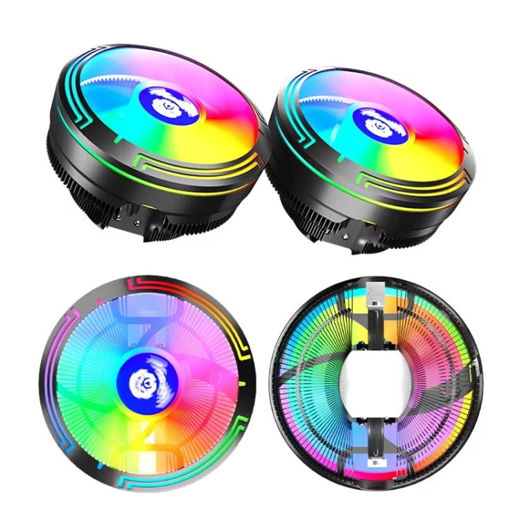 Ventoinha de Arrefecimento para CPU de Secretária com Luz LED Colorida 4 Pinos, Ice Blade W120