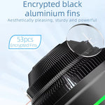 Ventoinha de Arrefecimento para CPU de Secretária com Luz LED Colorida 4 Pinos, Ice Blade W120