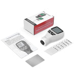 Medidor de espessura de revestimento HW300-MAX, testador de película de tinta antiderrapante, branco, preto