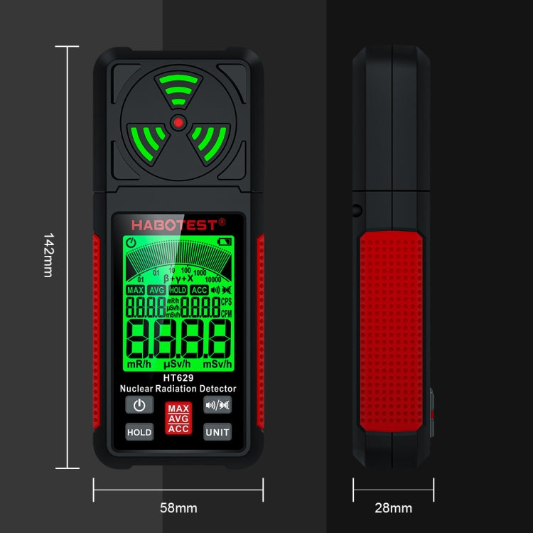 Detector de mármore radioativo e poluição por radiação nuclear HABOTEST