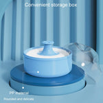 Hair Salon Cleanup Dry Powder Wipe Baby Talcum Powder Puff Box
