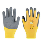 1 par de luvas de cartoon para crianças em TPE, hamster, papagaio, anti-riscos, anti-mordidas, para estudantes, jardinagem, protetoras, antiderrapantes e resistentes ao desgaste, S laranja, S azul, S amarelo, M laranja, M azul, M amarelo, L laranja