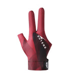 GUTENG Three Finger Thin Breathable Wear-Resistant Non-Slip Snooker Billiard Gloves, Left Hand Half Finger (Printed Black), Left Hand Half Finger (Printed Blue), Left Hand Full Finger (Gray), Left Hand Full Finger (Printed Black)                       ...