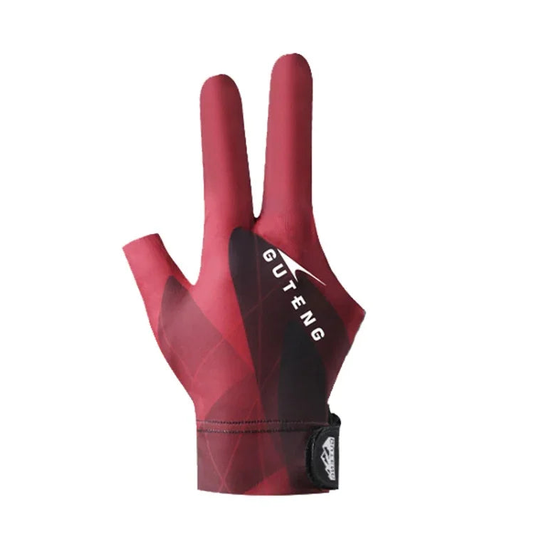 GUTENG Three Finger Thin Breathable Wear-Resistant Non-Slip Snooker Billiard Gloves, Left Hand Half Finger (Printed Black), Left Hand Half Finger (Printed Blue), Left Hand Full Finger (Gray), Left Hand Full Finger (Printed Black)                       ...