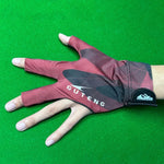 GUTENG Three Finger Thin Breathable Wear-Resistant Non-Slip Snooker Billiard Gloves, Left Hand Half Finger (Printed Black), Left Hand Half Finger (Printed Blue), Left Hand Full Finger (Gray), Left Hand Full Finger (Printed Black)                       ...