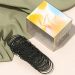 Allsmile 50pcs /Caixa Elásticos para Cabelo Círculo Bandolete para Raparigas