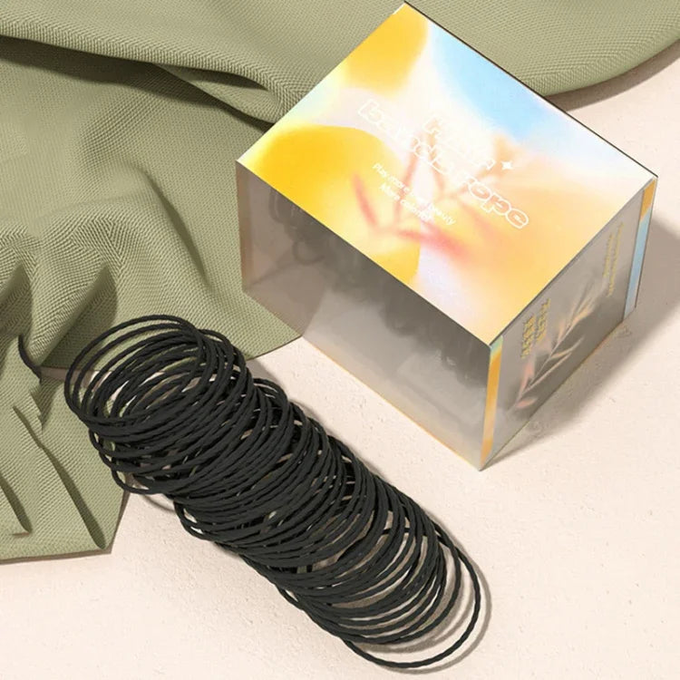 Allsmile 50pcs /Caixa Elásticos para Cabelo Círculo Bandolete para Raparigas