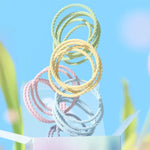 Allsmile 50pcs /Caixa Elásticos para Cabelo Círculo Bandolete para Raparigas