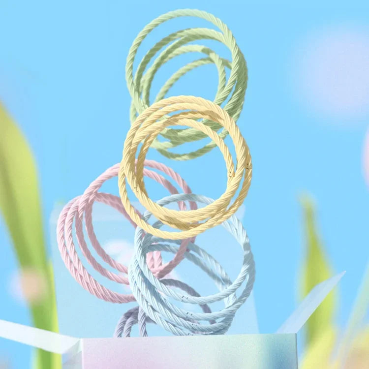 Allsmile 50pcs /Caixa Elásticos para Cabelo Círculo Bandolete para Raparigas