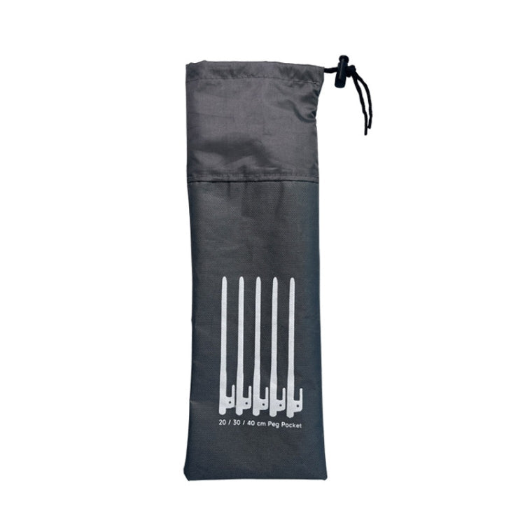 Saco de Armazenamento para Estacas de Solo Acessórios para Camping ao Ar Livre Saco de Armazenamento Portátil de Mão, S 20cm, M 30cm, L 40cm
