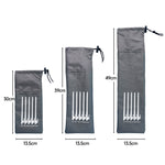 Saco de Armazenamento para Estacas de Solo Acessórios para Camping ao Ar Livre Saco de Armazenamento Portátil de Mão, S 20cm, M 30cm, L 40cm