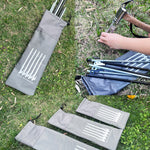 Saco de Armazenamento para Estacas de Solo Acessórios para Camping ao Ar Livre Saco de Armazenamento Portátil de Mão, S 20cm, M 30cm, L 40cm