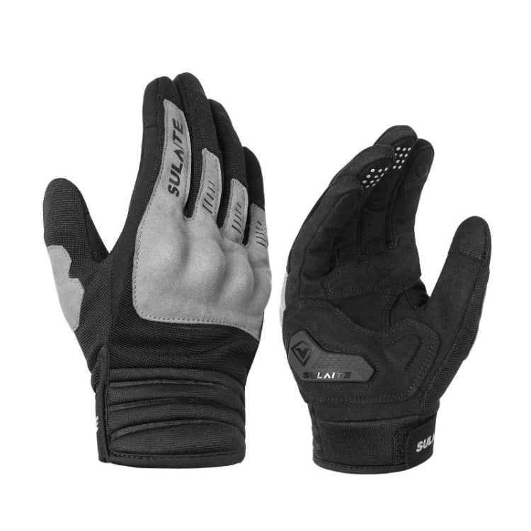 Luvas de Motociclismo SULAITE Respirável com Ecrã Tátil Condutor de Dedo Inteiro, M, L, XL, XXL
