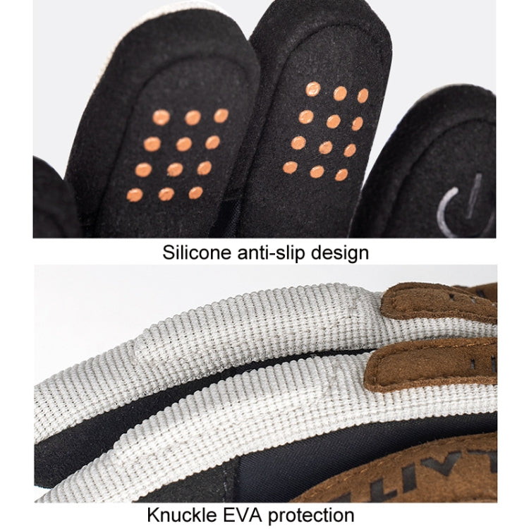 Luvas de Motociclismo SULAITE Respirável com Ecrã Tátil Condutor de Dedo Inteiro, M, L, XL, XXL