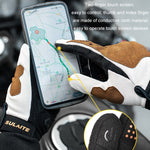 Luvas de Motociclismo SULAITE Respirável com Ecrã Tátil Condutor de Dedo Inteiro, M, L, XL, XXL