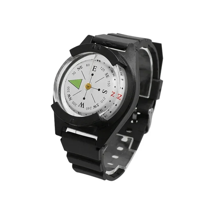 Pulseira de Silicone Impermeável com Bússola Portátil Estilo Relógio para Exterior, P304