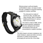 Pulseira de Silicone Impermeável com Bússola Portátil Estilo Relógio para Exterior, P304