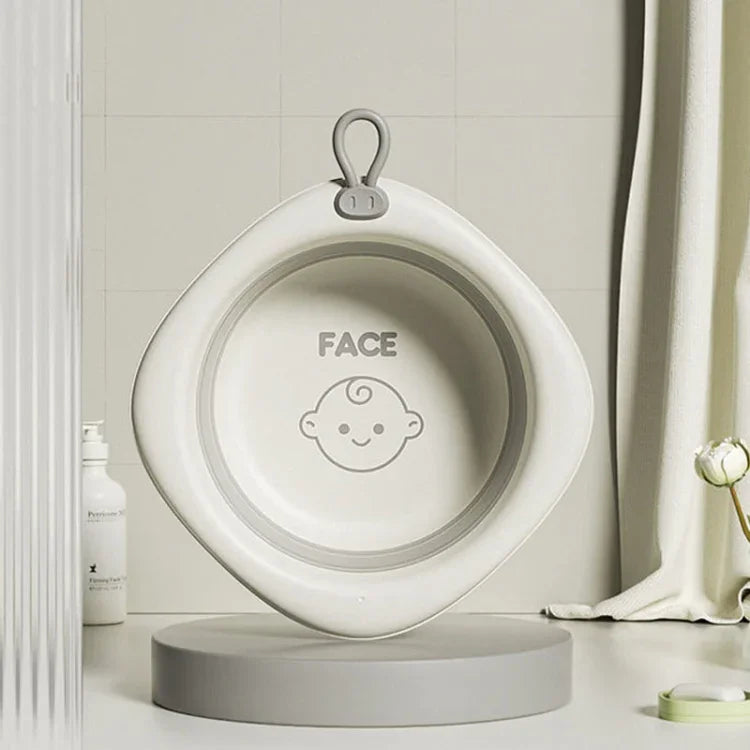 Children Folding Washbasin Newborn Baby Portable Thickened Plastic Wash Basin