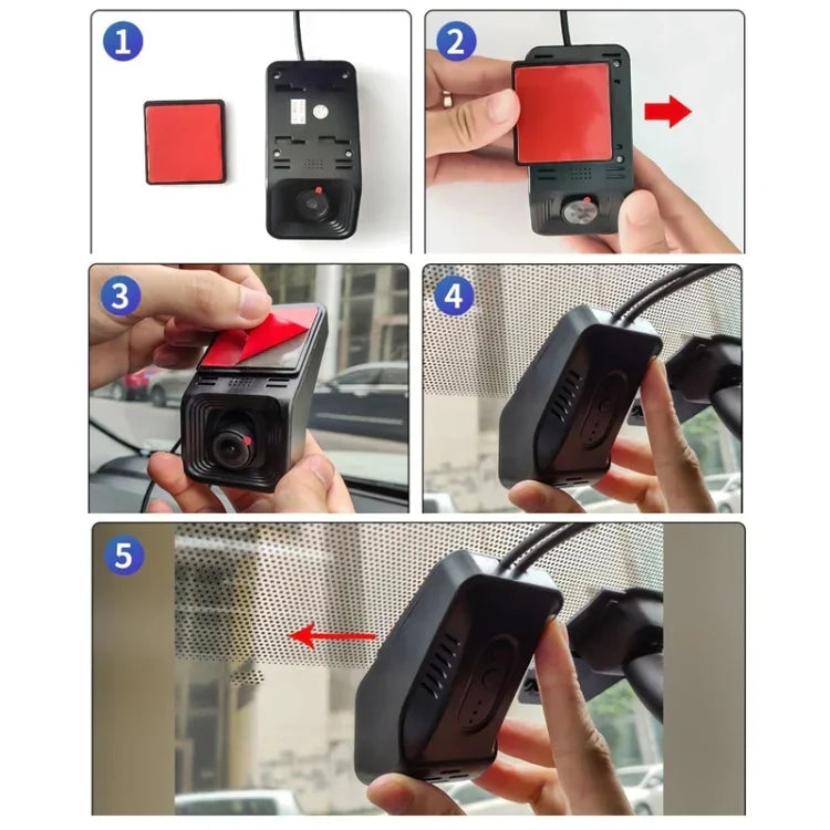 Gravador de Condução Android ADAS HD com Visão Noturna 1080P USB, Lente Única, Dupla Lente, Versão Lente Única WIFI